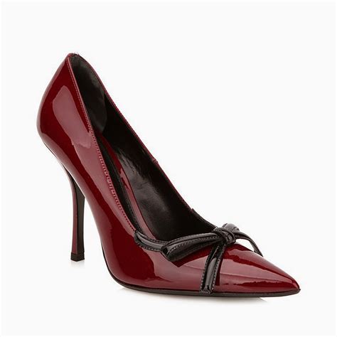 red prada shoes with bow